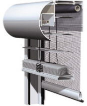Coffre B.S.O. R10 demi-rond avec option moustiquaire